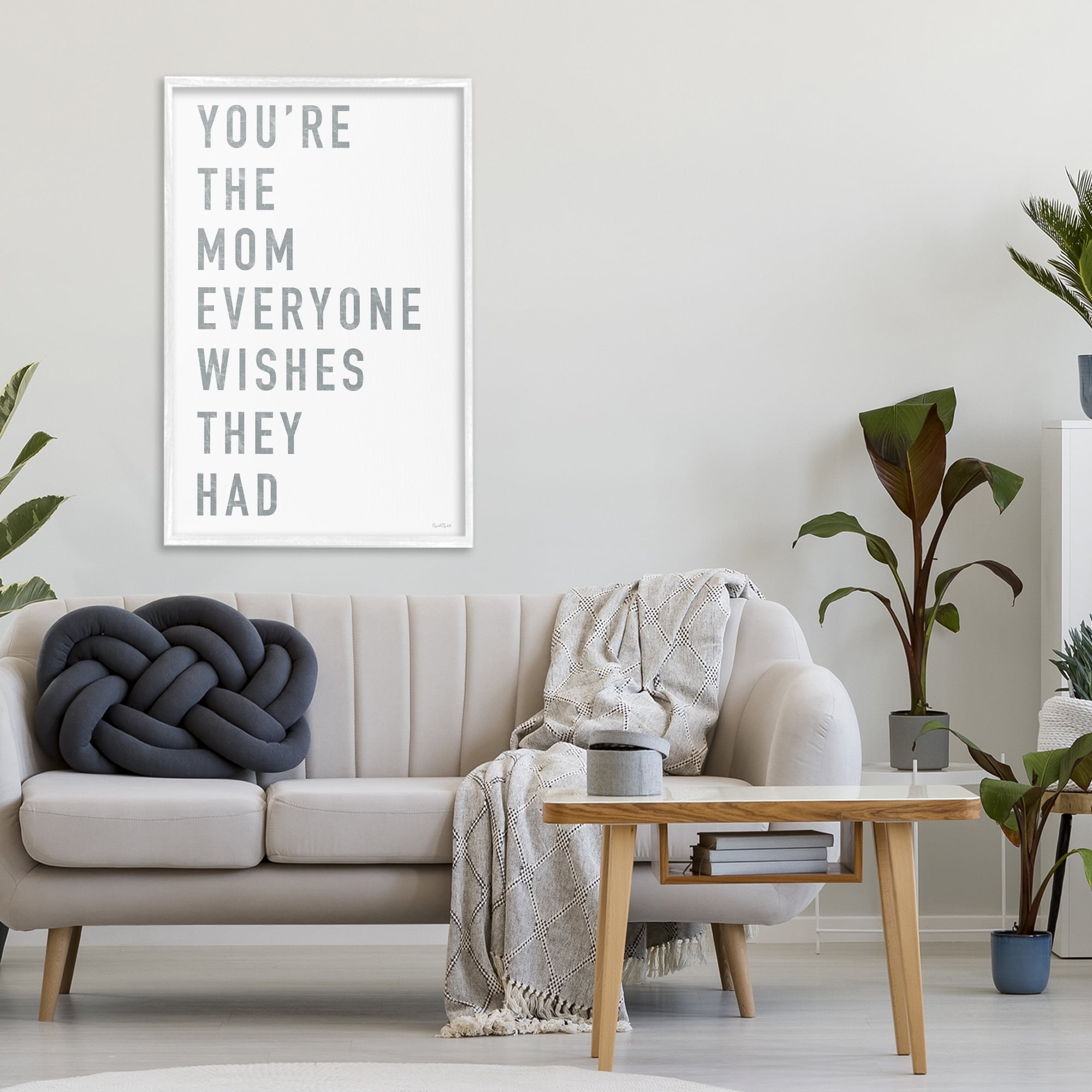 Stupell Industries Mother Appreciation Quote White Framed Giclee Art, design by Elizabeth Tyndall
