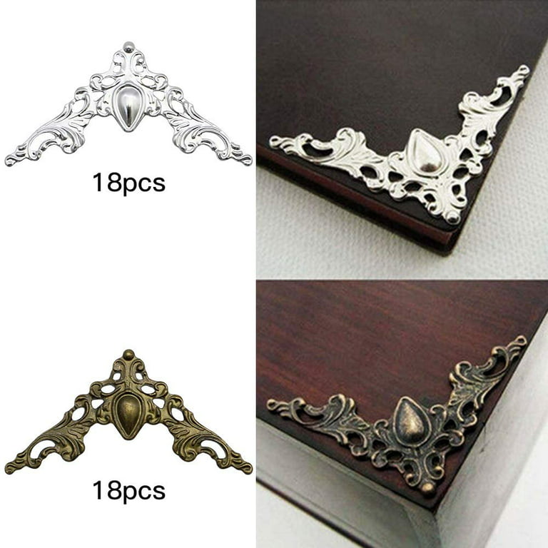 200/100/50/25pcs Wooden Ornament Book Corner Protector DIY Crafts