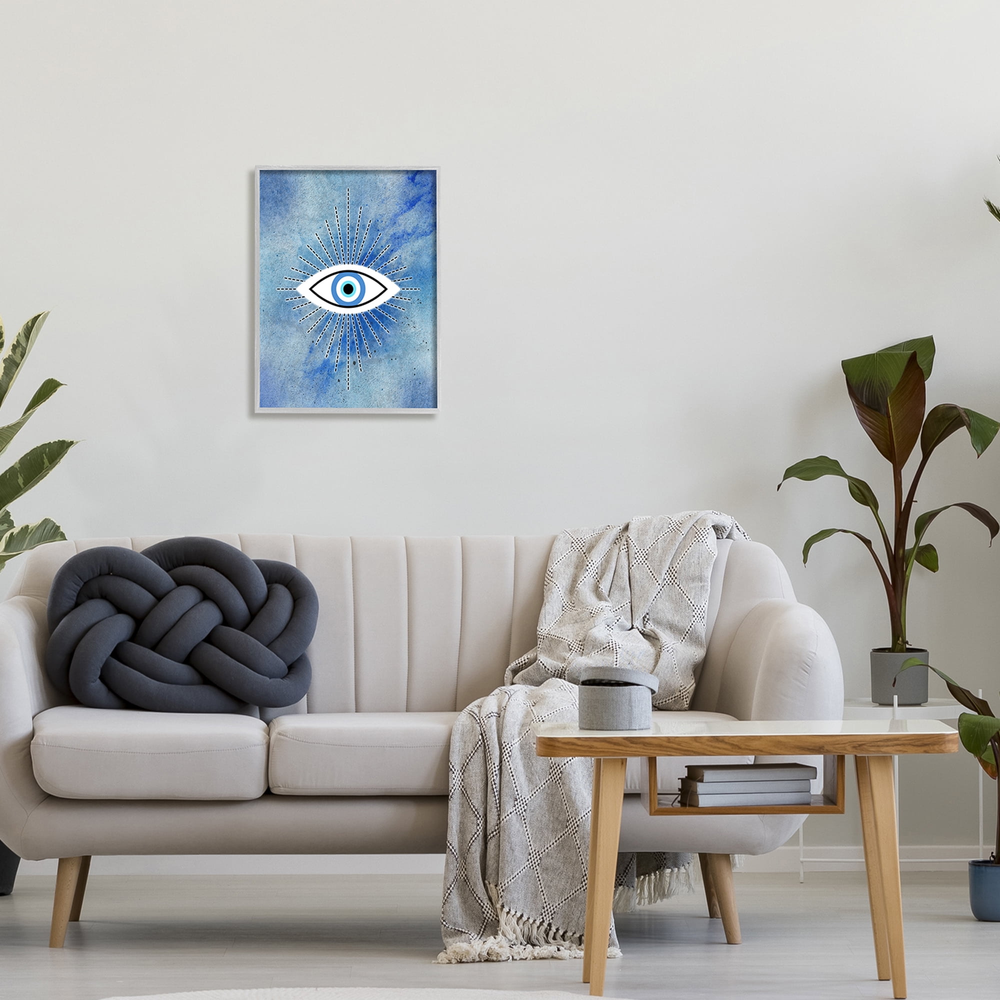Stupell Industries Deco Evil Sky Eye All Seeing Sacred Charm,16 x 20, Design by Martina Pavlova