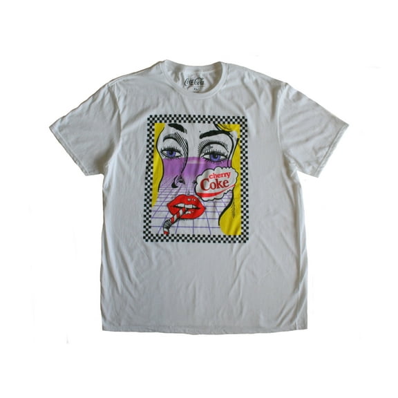 Coca-Cola Cherry Coke Men's T-Shirt White, Short Sleeve