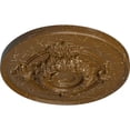 thumbnail image 3 of Ekena Millwork 13 3/4"OD x 1"P Monique Ceiling Medallion (Fits Canopies up to 3 3/4"), Hand-Painted Smokey Topaz Crackle, 3 of 6