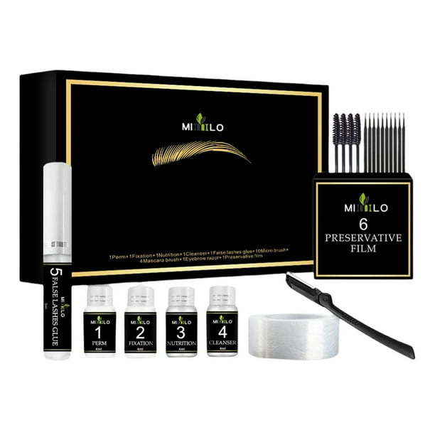 Kit de levantamiento de cejas , rizador de pestañas, levantamiento de cejas, Kit de permanente de pestañas profesion de larga duración para