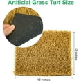 thumbnail image 3 of 4 Pcs Chicken Nesting Pads Artificial Grass Rug Carpet Synthetic Turf Mat 12"x12" Washable Chicken Coop Bedding Laying Garden Lawn Indoor/Outdoor Bedding for Chicken Hen Small Pets(Brown), 3 of 8