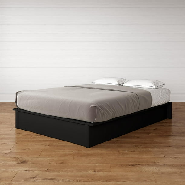 Maven Upholstered Faux Leather Platform, Can You Put A Queen Size Mattress On Full Platform Bed