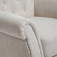 thumbnail image 2 of Chaise Club en Tissu Beige Clair Touffeté Templeton, 2 of 4