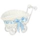 thumbnail image 1 of Cateissary Cesta de flores con forma de triciclo, ideal para decorar bodas, guardar dulces y decorar cumpleaños en casa y al aire libre. Kits de decoración para fiestas azul, 1 of 5