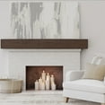 thumbnail image 6 of Ekena Millwork 4"H x 8"D x 84"W Hand Hewn Faux Wood Fireplace Mantel, Premium Hickory, 6 of 15