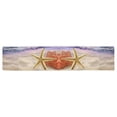 thumbnail image 2 of MKHERT Seashells Seashore Beach Table Runner for Office Kitchen Dining Room Wedding Party 16x72 inch, 2 of 4