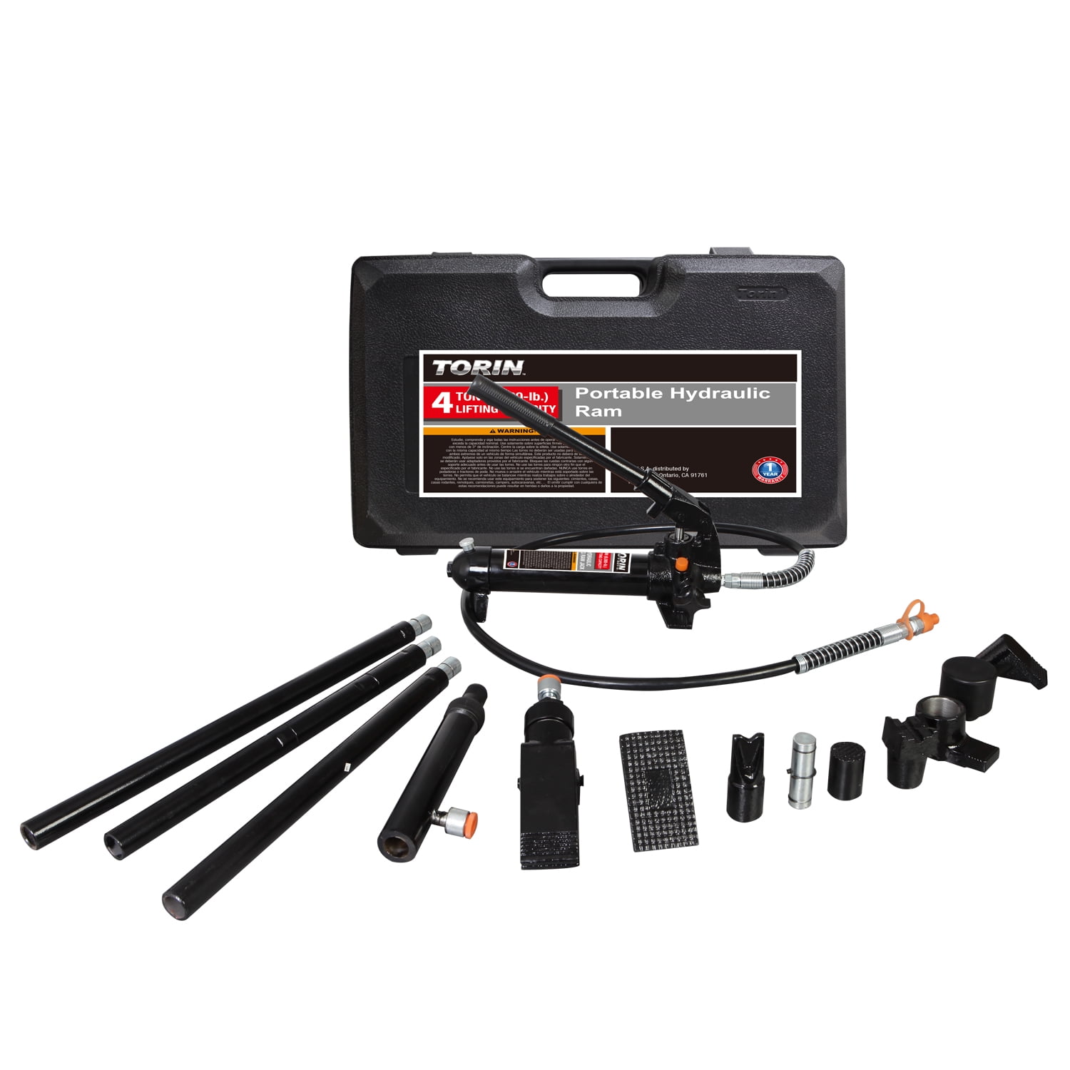 Torin Portable Hydraulic Ram Auto Body Frame Repair Kit with Carrying