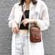 thumbnail image 1 of Bolso de hombro de PU suave Ehuebsd con cremallera color marrón, 1 of 9