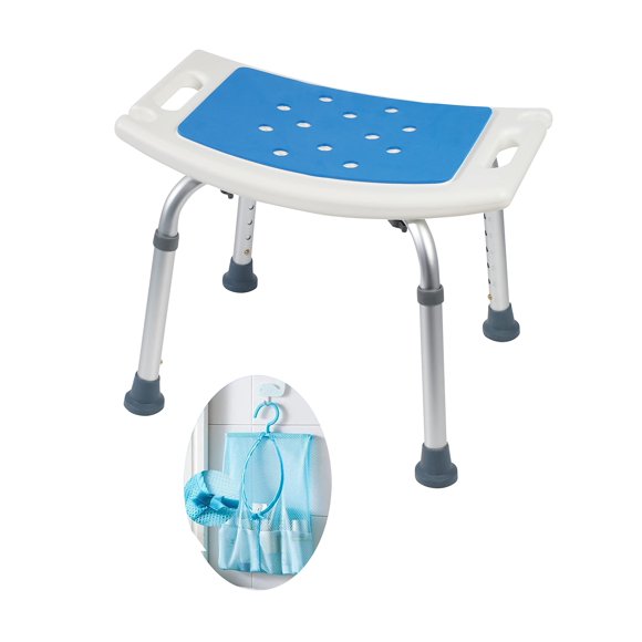 Medokare Shower Seat for Inside Shower - Bath Stool, Medical Shower Chairs for Seniors, Elderly, Handicap & Disabled - Adjustable Support Shower Bench w/Handles for Bathtub
