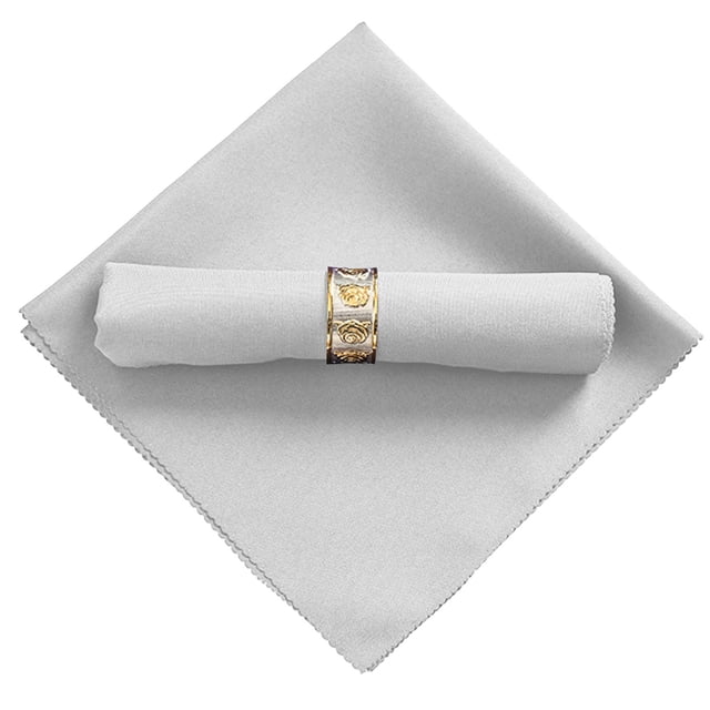 Cotton Cloth Napkins Set, 17X17 Inches Dinner Napkins for Wedding Holiday Party Table Decor, Rustic Style, Soft & Absorbent, Easy to Care, Perfect Gift, 6 Napkins