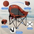 thumbnail image 6 of BRONZY Heavy Duty Oversized Camping Chair 500lbs - Beach Chair for Adults, Portable Folding with Breathable Mesh, Cup Holder & Side Pocket, 6 of 8