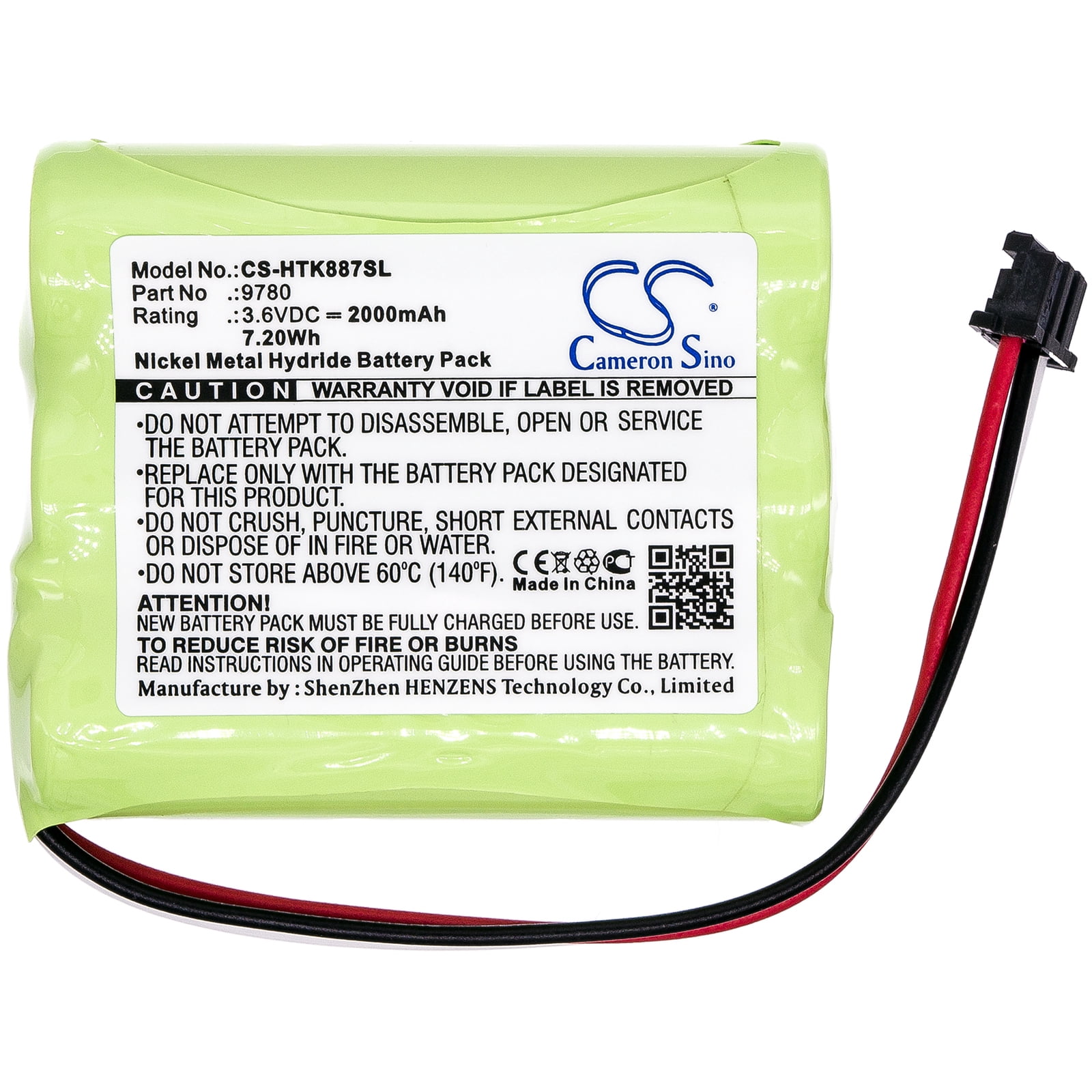 Replacement Battery for Hioki 9780,2000mAh