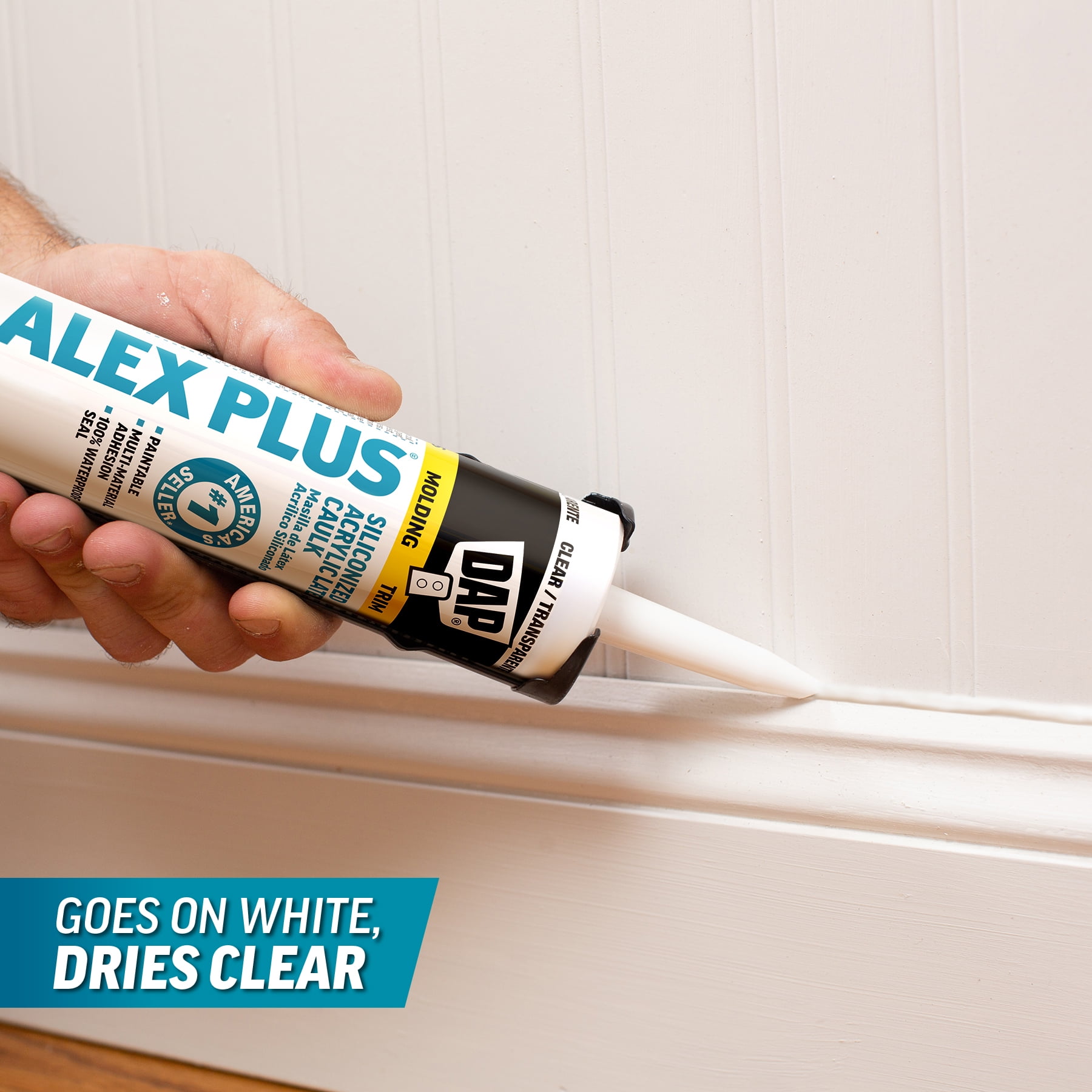 (30 pack) DAP Alex Plus 10.1 oz Clear All Purpose Acrylic Latex Caulk Plus Silicone