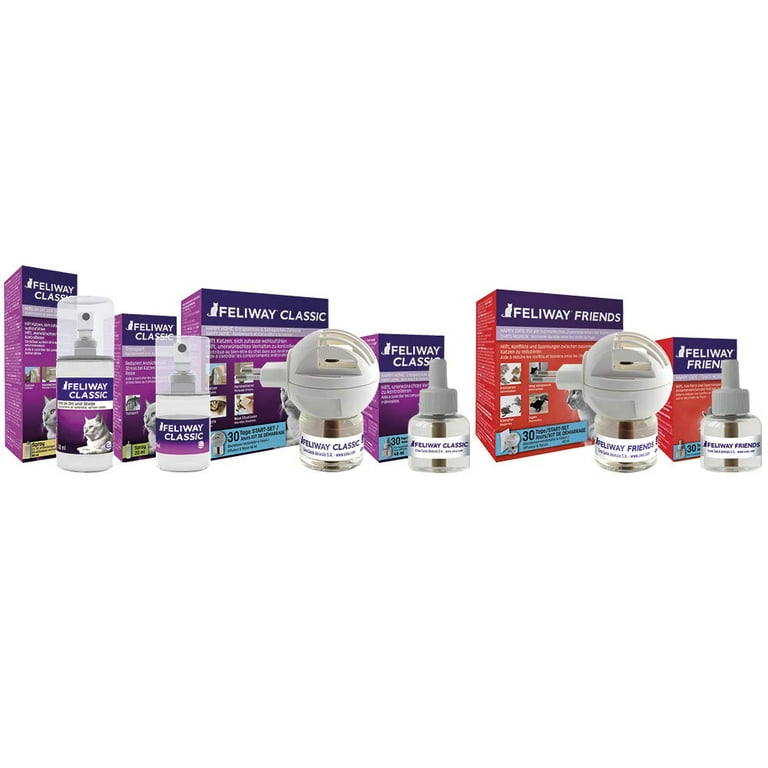 Feliway Classic 30 Day Refill Comforts Cats Helps Solve Behavioural Issues and Stress Anxiety in The Home 48ml Single 30 Day Refill Pack