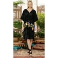 thumbnail image 2 of HAPPY BAY Women's Loungewear African Party Bathing Suit Cover Ups 2X-3X Sable, Tropical, 2 of 4
