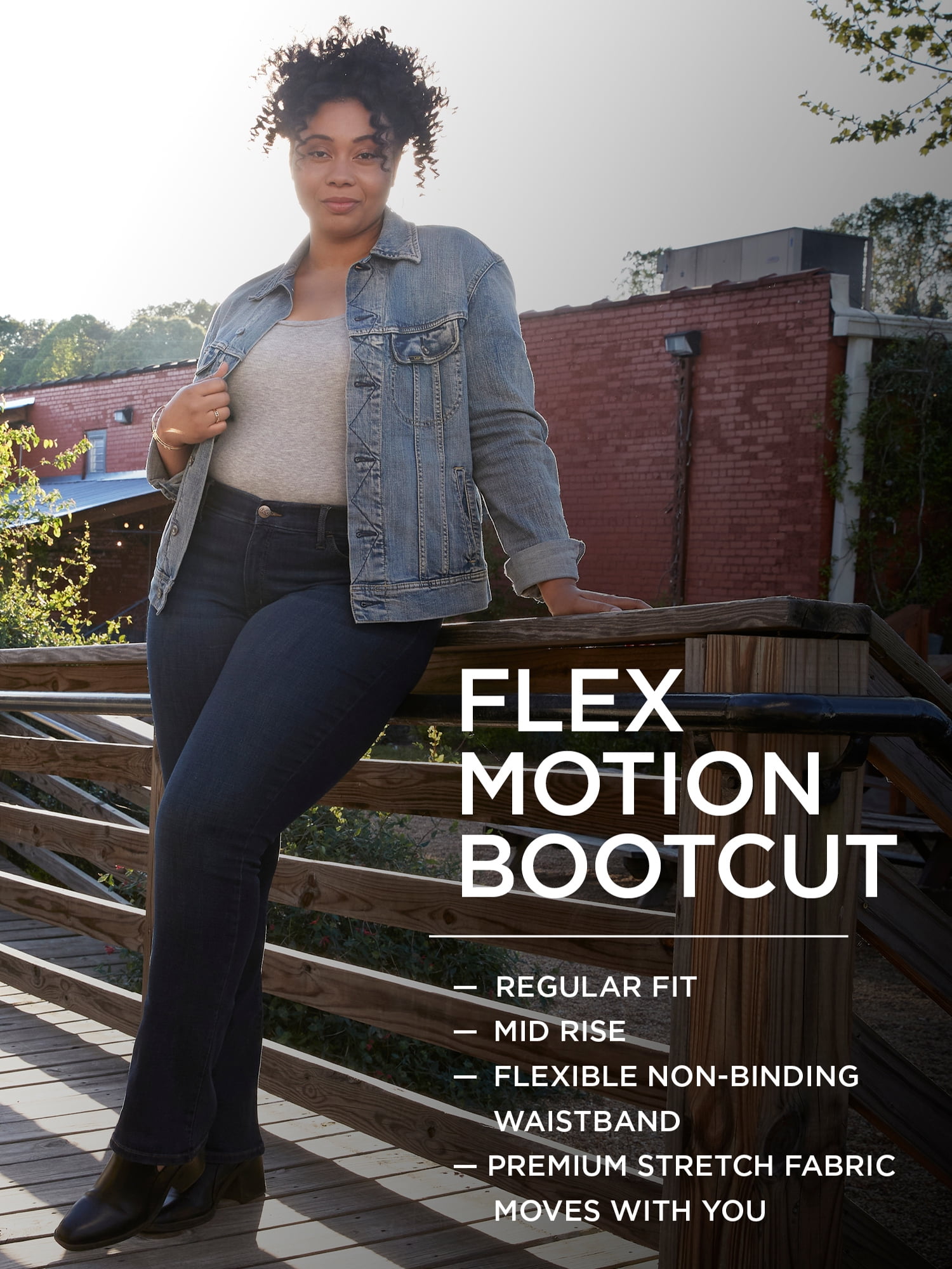 Lee Women's Plus Flex Motion Regular Fit Bootcut Jean 