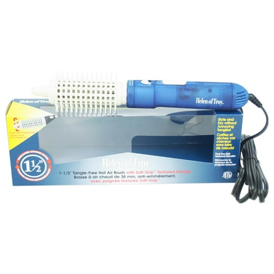 Helen of Troy Tangle Free Hot Air Brush Model 1573CN White/Blue Helen Of Troy 1 1/2 Inch Helen of Troy Tangle Free Hot Air Brush Model 1573CN White/Blue Helen Of Troy 1 1/2 Inch