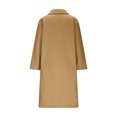 thumbnail image 6 of SwiftWear Women's Classic Double-Breasted Trench Coat Notch Lapel Overcoat with Inner Lining, Mid-Length Structured Outerwear for Fall and Winter, 6 of 9
