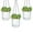 Clear, variant on Hanging Planters 4.5in, Hanging Flower Pots Baskets for Indoor and Outdoor, Self Watering Plant Pots with 3 Hooks Drainage Holes(Clear, 3Pcs)