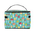 thumbnail image 3 of Yiaed Mushrooms Print Makeup Bag Travel Cosmetic Bags for Women Girls Zipper Pouch Makeup Organizer, 3 of 4