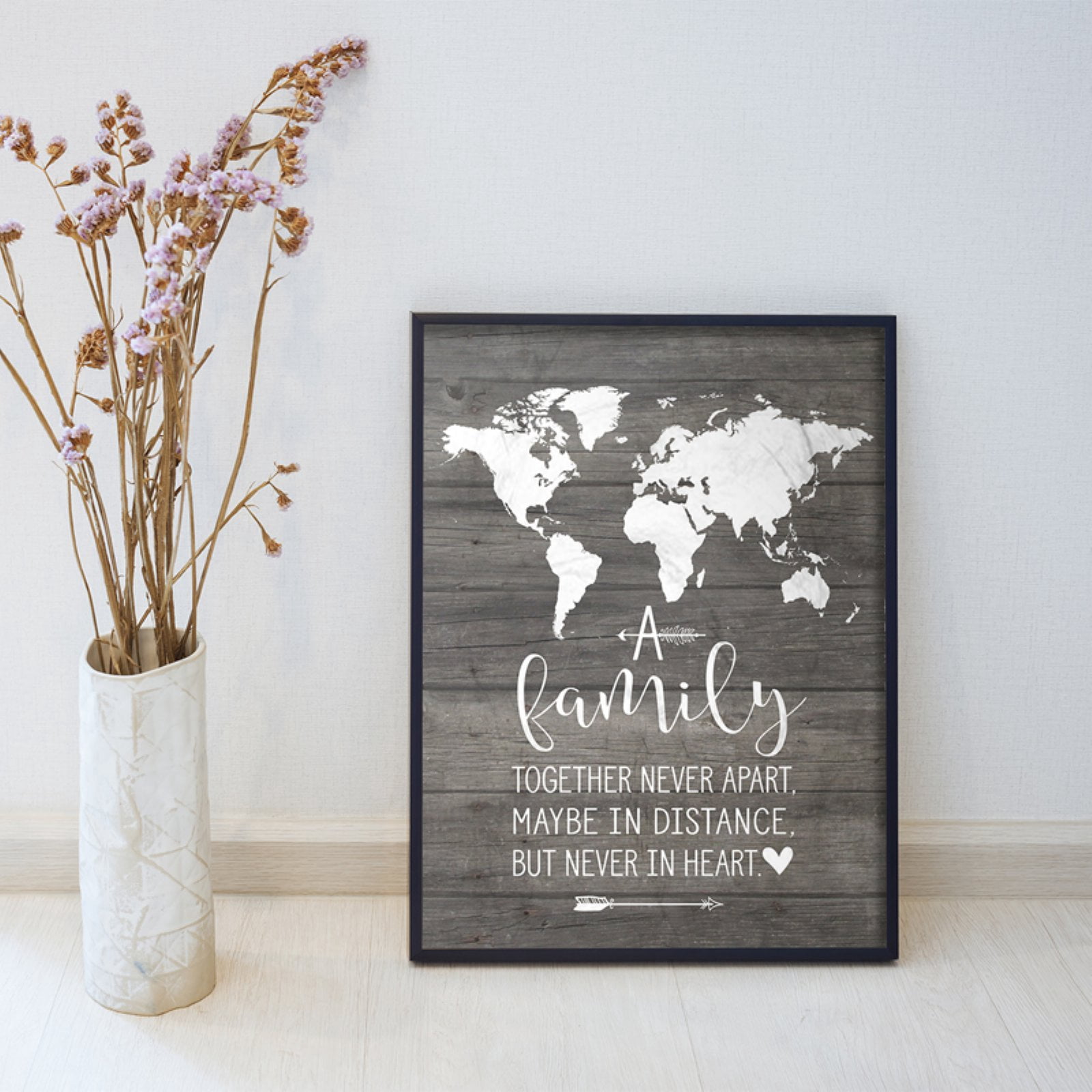 Stupell Industries Family Together In Heart Canvas Art, 16 x 1.5 x 20