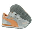 thumbnail image 4 of Puma Cabana Racer Glitzy Baby Girls Shoes Size 9, Color: Silver/Orange, 4 of 5