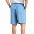 thumbnail image 6 of QQAMB Boys' Shorts Casual Elastic Waist Drawstring Solid Color Summer Loose Comfy Shorts with Pocket ,9 Years, 6 of 8