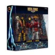 Scorpion vs Raiden (Mortal Kombat Klassic) Deluxe 2-Pack 7 Figures - McFarlane Toys