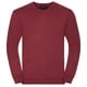 thumbnail image 1 of Russell Collection - Jersey / Sweater con cuello de pico Modelo Knitted Pullover hombre caballero (Arándano rojo mezcla) Russell UTBC1012_cranberrymarl, 1 of 2