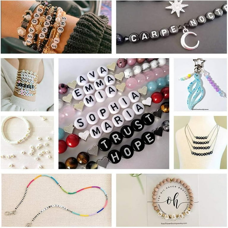 Buy wholesale DIY JEWELRY KIT NAME IT MULTICOLOR-SILVER LETTERS