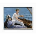thumbnail image 3 of Stupell Industries Boat Lounge Lake Classic Painting Framed Wall Art by Edouard Manet, 11" x 14", Gray Framed, 3 of 5