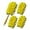 Yellow, variant on Microfiber Feather Duster, Hand Washable Dusters with 4 Pcs Replaceable Microfiber Head, Foldable Detachable Dust Duster, Perfect for Cleaning Windows, Tables, Cars,Furniture, Fans Blue