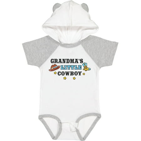 

Inktastic Grandmas Little Cowboy with Cowboy Hat and Boots Gift Baby Boy Bodysuit