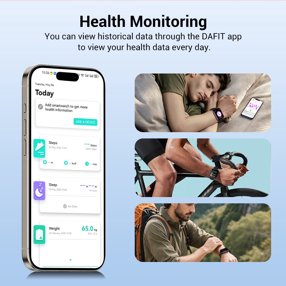 LUOMATE Smart Watch for Women Men, 1.91" Touchscreen Fitness Tracker, Bluetooth Calling, 100+ Sport Modes, IP68 Waterproof, Pedometer, Message Notifications, Compatible with Android iPhone (Black)
