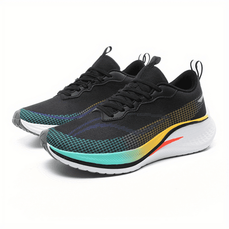 

SHZHRG Stylish Women‘s Breathable Running Sneakers with Comfortable Fit Fashionable Contrast Color Tennis and Walking Trainers for Outdoor Sports