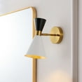 thumbnail image 2 of SAFAVIEH Anoya LED Multi Metal Wall Sconce with White Shade, Set of 2, 2 of 9