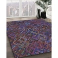 thumbnail image 3 of Ahgly Company Machine Washable Indoor Rectangle Transitional Plum Pie Purple Area Rugs, 7' x 9', 3 of 7