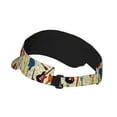 thumbnail image 2 of Pofeuu Different Kind Of Guitars Print Sunscreen Visor Cap Adjustable Sport Empty Top Baseball Sun Cap for Men Women Sports Outdoor Headwear, 2 of 7
