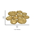 thumbnail image 5 of Benjara Jiva 9 Piece Decorative Bowl Set- Irregular Shaped Design- Gold Metal, 5 of 6