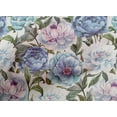 thumbnail image 4 of oneOone Cotton Poplin Light Blue Fabric Flower & Leaves Watercolor Dress Material Fabric Print Fabric By The Yard 56 Inch Wide, 4 of 4