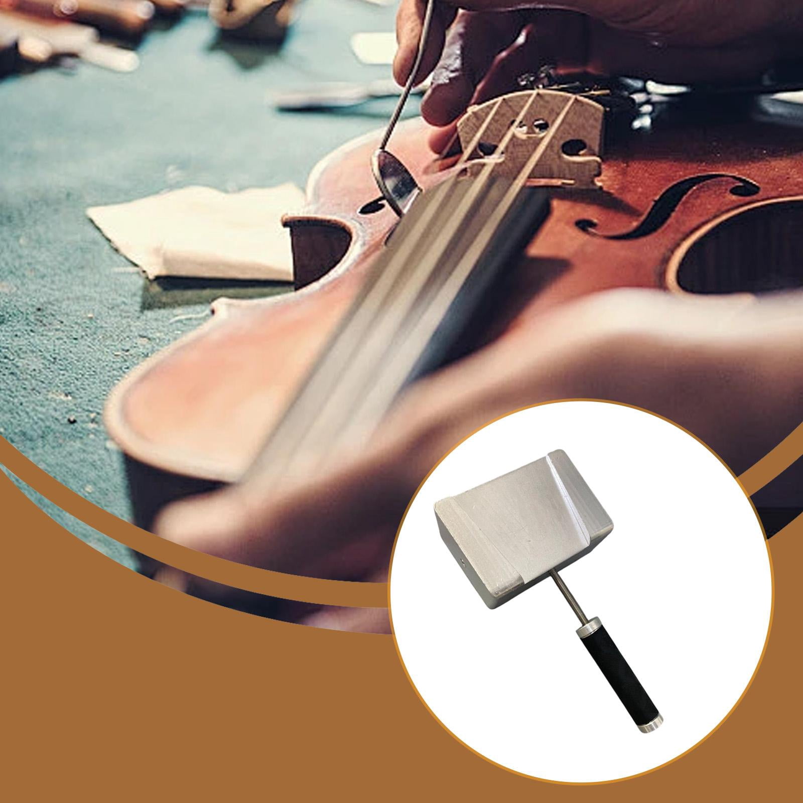LeeQinersw Bridge Holder Clamp Luthiers Tool Reliable Parts Portable Violin Making Tool Straight handle