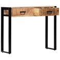 thumbnail image 3 of vidaXL Console Table 90x30x75 cm Solid Mango Wood, 3 of 5