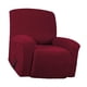 thumbnail image 4 of Funda de sofá Jacquard, funda para sillón reclinable, funda elástica para muebles, a prueba de polvo Vino rojo, 4 of 9
