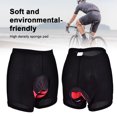 thumbnail image 4 of Hombres Ciclismo al aire libre Ropa interior Gel 3D Acolchado Bicicleta Pantalones cortos Pantalones (L), 4 of 8