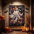 thumbnail image 5 of Halloween Pearl Art Diy Kit, 30Cm X 40Cm Round Drill Diamond Painting for Adults, Spooky Gothic Ghost Halloween Wall Art, Halloween Craft Supplies for Beginners, Full Drill Gem, 5 of 7