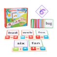 thumbnail image 2 of Juegos de tarjetas flash a juego, actividades, ver y deletrear, juguete educativo para niños y niñas rojo, 2 of 9