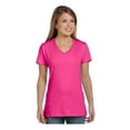 thumbnail image 1 of Hanes Ladies Ringspun Cotton Nano-T V-Neck T-Shirt, Style S04V, 1 of 1