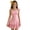 K41 Pink, variant on Angala Girls Dresses Crew Neck Tiered Mini Dresses Sleeveless Solid Summer Style Ruffle Hem Tight Fit Stretchable Beach Vacation Child Clothes Size 12-13 Years Pink